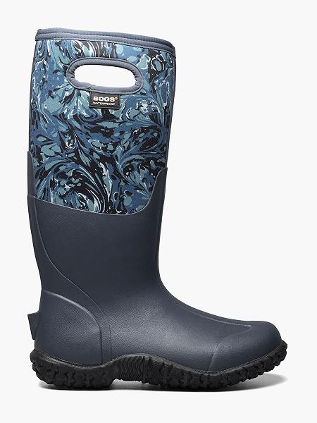 BOGS Boots Deutschland - Mesa Winter Marble Farmstiefel Damen Blau Multi DE69145